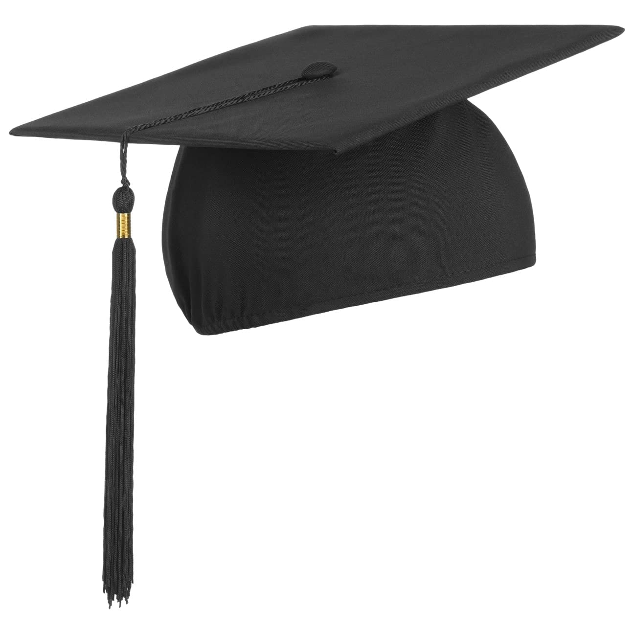 Lierys Graduation Hat (Square Academic Cap, mortarboard) Perfect Headgear for Students Graduating from College or University Black