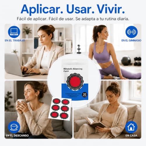 60 Piezas Parches Adelgazantes Abdomen, Parches Para Adelgazar, Invisible y Suave en la Piel, Calmante Suave para Todos los Tipos de Cuerpo
