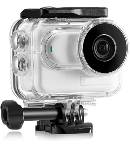 LEWOTE Waterproof Case and Floating Handle Compatible with Insta360 GO 3 Lens, Protective Underwater Dive Housing Shell with Bracket Accessories for Insta360 GO 3