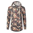 URBANCREWS Mens Hipster Hip Hop Classic Pullover Long Hoodie Sweatshirts Jacket