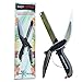 Easy Cutter by Green Kitchen | 2 in 1 Clever Chopper/Slicer Knife and Cutting Board | Premium Quality Stainless Steel Blades Set for Picture Perfect Vegetables, Fruit, Cheese & Meat Slices | Black
