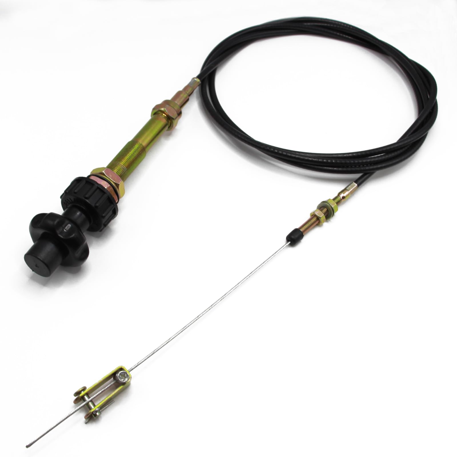 Photo 1 of 10FT Vernier Adjustable Lock Cable VCGTX10, Heavy Duty Vernier Locking Throttle Cable 10 FT Black Locking Adjustable Heavy Duty Vernier Control Cable