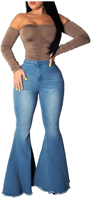 color flare jeans