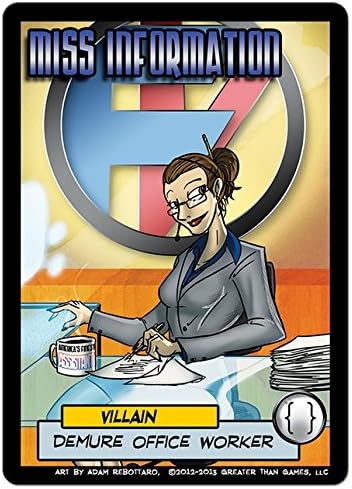 Greater Than Games Sentinels of The Multiverse Miss Information Card Game