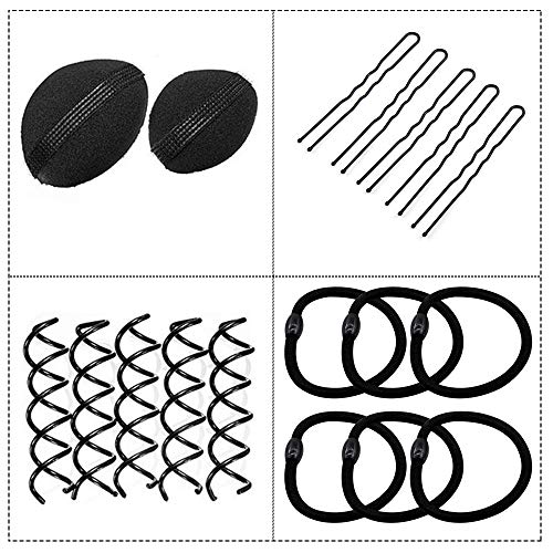 70 PACK Hair Styling Accessories Kit Set,Sonku Magic Bun Maker Hair Braid Tool for DIY Clip Curler Roller Twist for Girls and Women