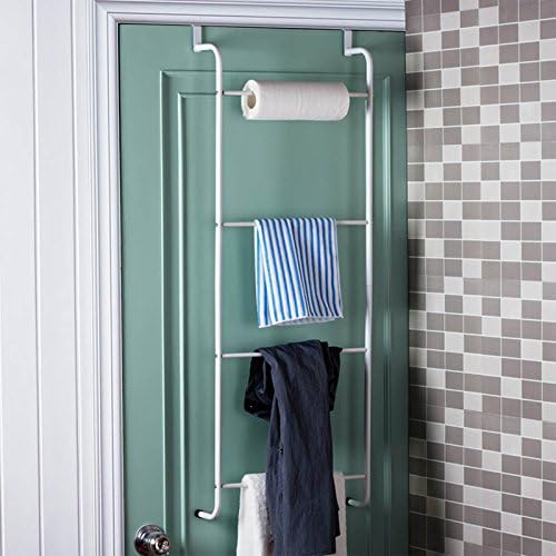 LJMM Bathroom shelf door four hook towel towel rod free stiletto seamless bathroom glass shelf storage creative