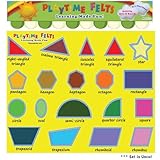 Fun Felt Shapes with Real Big Names Activity Flannel Board Set by Playtime Felts