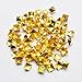 TOOGOO(R) 100x Gold 8mm Pyramid Studs Spots Punk Nailheads Spikes for Bag Shoes Bracelet
