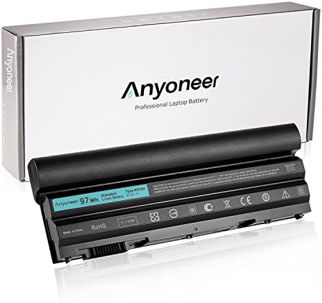 Anyoneer 9 Cells 97Wh 11.1V High Capacity New Laptop battery for Dell Latitude E6420 E6520 E6530 E5420 E5520 E5430 E5530 2P2MJ T54FJ 12-1325 312-1165 M5Y0X PRV1Y E6420