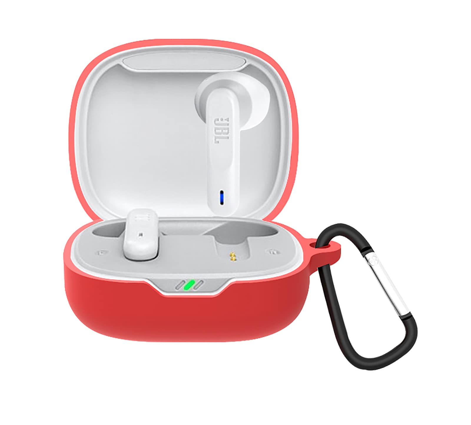 GIOPUEY Cilicone Case for JBL Wave 300TWS, Ultra-thin soft Cover, Slim-Fit,Anti-Fall,Not Easy to Dirty - Red