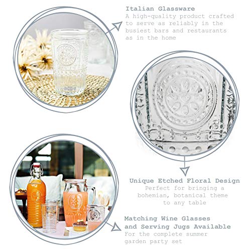 Bormioli Rocco Romantische Zerfurchter Highball Cocktailgläser Set - 475ml - Packung mit 24 – Bild 2