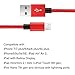 iPhone Charger Lightning Cable, Anlyso 2Pack 10 FT Nylon Braided 8 Pin Lightning to USB Charging Cable Cord for iPhone 7 7 Plus 6 6 Plus 6s 6s Plus iPad iPod ( Red and Black Gray)