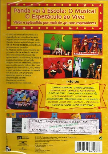 Panda Panda Vai A Escola O Musical Ao Vivo Dvd Amazon Com Music
