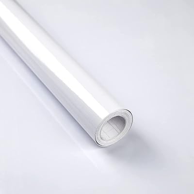 Decoroom White Sticky Back Plastic Vinyl Wrap 90x600cm Self Adhesive