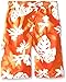 Kanu Surf Big Boys' Voyage Floral Swim Trunk, Orange, Medium (10/12)