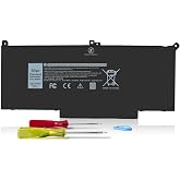 60Wh F3YGT Battery Latitude 7480 Battery Replacement Latitude 7490 Battery | for Dell Latitude 12 7000 7280 7290/13 7000 7380 7390 P29S002/14 7000 7480 7490 P28S P73G Series DM3WC 0DM3WC DM6WC 7.6V