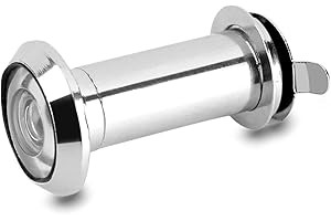 VINGVO Peep Holes for Door, Door Peephole HD Glass Lens 220 Degree Wide Angle Door Viewer with Heavy Duty Rotating Cover for 35mm to 55mm Thickness Door for Home Office Hotel, Sliver