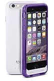 iPhone 6S Plus / 6 Plus Battery Case, Aduro PowerUp MFI Slim Rechargeable Fuel Jacket Power Bank Case for Apple iPhone 6S Plus / 6 Plus, 4000 mAh Capacity & 76+ Hrs Added (Purple)