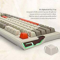NACODEX AK510 Retro RGB Mechanical Keyboard 104