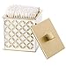 Creative Scents Diamond Lattice Q-Tip Holder, Cotton Ball Jar, Resin Cotton Swab Container, Decorative Bathroom Vanity Canister Jars with Lid for Q-Tips, Cotton Balls, Cosmetic Pads