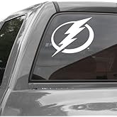 Tampa Bay Lightning WinCraft White 8" x 8" Logo Car Decal
