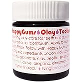Living Libations - Organic Happy Gums Cleansing Clay Toothpaste | Natural, Wildcrafted, Vegan Clean Beauty (0.5 fl oz | 15 mL)
