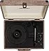 Crosley Cruiser Deluxe Vintage 3-Speed Bluetooth Suitcase Turntable, Havana