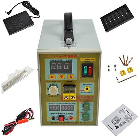 788H LED Dual Pulse Spot Welder 18650 Battery Charger 800A 0.1-0.2 mm 36V 60A