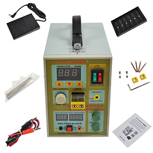 788H LED Dual Pulse Spot Welder 18650 Battery Charger 800A 0.1-0.2 mm 36V 60A