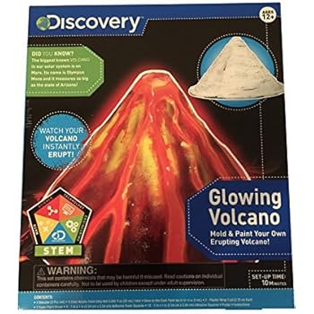 volcano glowing discovery kit mold paint