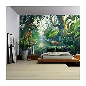 Illustration Fantasy Forest Background Illustration Painting