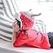 Home Prefer Baby Girls Boys Kids Christmas Hats Soft Cotton Knitted Cap Cute Elk Horn Winter Hat Red L