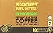 EKOCUPS  Organic Artisan Coffee, Ethiopian,  Medium roast for Keurig K-cup single serve Brewers, Each 0.45 Oz, Net Wt. 4.5 Oz, 10 count