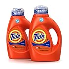 Tide Original Scent HE Turbo Clean Liquid Laundry Detergent, 50 Fl Oz (32 Loads), (Pack Of 2)