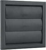 VENTS UK 100mm Black External Gravity Vent Grille 155x155mm