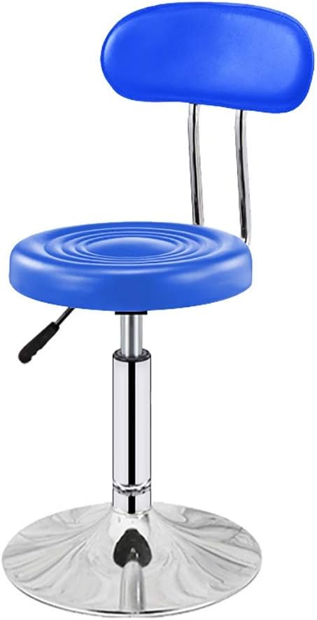 Amazon Com Yubinbar Chair Bar Stools Blue Bar Chairs Breakfast Dining Stools Height Adjustable Swivel Bar Chair Comfortable Cushioned Backrest Breakfast Stools For Kitchen Island Bar Counter Breakfast Stool Furniture Decor