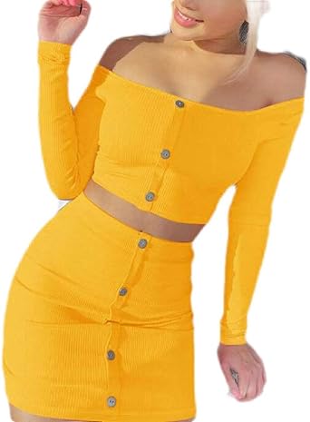 yellow bodycon skirt