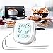Touchscreen Oven Thermometer, RISEPRO Digital Meat BBQ Cooking Thermometer & Timer Accurate Outdoor Grill Cooking Temperature Kitchen Thermometer with 2 Stainless Steel Probe EN2022