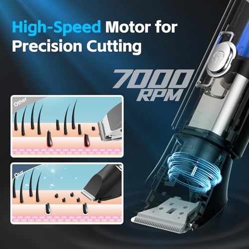Body Trimmer for Men, 2-in-1 Body Groomer & Nose Hair Trimmer, Waterproof Mens Grooming Kit with Ceramic Blade Heads, Sensitive Combs for Chest, Legs, Armpits & Nose, Wet & Dry Use, Travel Lock