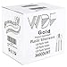 WDF 360 Gold Plastic Silverware- Disposable Hammered Gold Plastic Cutlery - Plastic Flatware inluding: 120 Gold Forks, 120 Gold Spoons, 120 Gold Knives