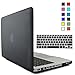 iBenzer 2 in 1 Black Soft-Touch Plastic Hard Case Cover and Keyboard Cover for Macbook Pro 13 inch 13" A1278