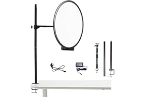 Amaran Verge Max Kit 22" Key Light with Stand/Adjustable Arm for Streaming,60W Bi-Color 2700-6500K Support 7 Lighting Effects