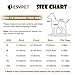 LESYPET Dog Leather Jacket Small Breed, Waterproof Dog Coat Double Layer with Fleece Lined for Puppy Cats, Doggie Jacket Winter Coat in Cold Weather, Black S