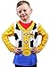 Toy Story 4 Sheriff Woody Boys Girls Baby Toddler Long Sleeve T-Shirt Tee (4T, Blue/Yellow)