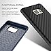 Galaxy Note 7 Case, Note 7 Case, WWW [Shockproof Series] Textured Pattern Grip Cover Bumper Case Shockproof Impact Resistance Cover for Samsung Galaxy Note 7 Black+Navy Blue