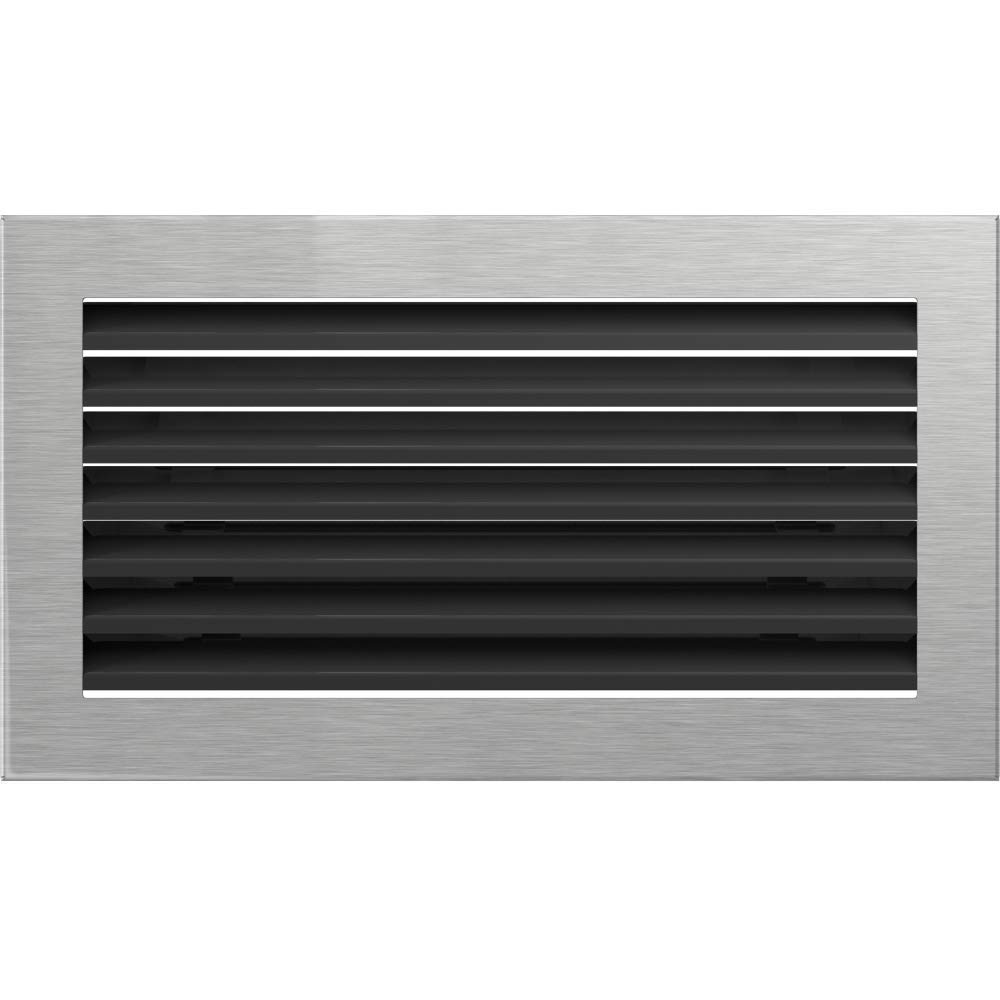 kratki 30SZ/Fresh Ventilation, Fireplace Grille, Polished, 17 x 30 cm