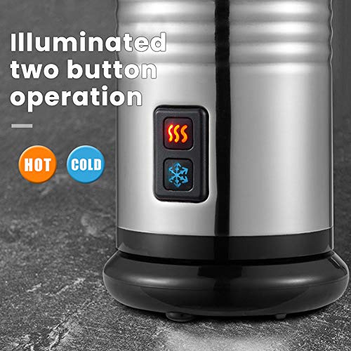 Elektrische Milchschäumer, 220-240V Automatischer Milchaufschäumer Kalt/Warm Schäumende Funktion, Voll Heiße Schokolade… – Bild 4