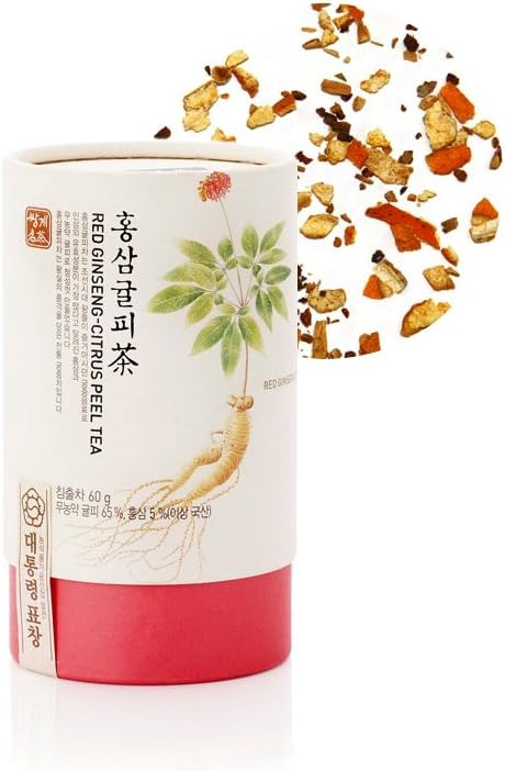Ssangkye Tea Red Ginseng Tangerine Peel Tea 2 Oz 2 Ounces