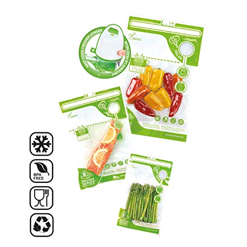 image for FOSA Reusable Vacuum Food Storage Bags Sous Vide Bag 3 Sizes (Combo pa