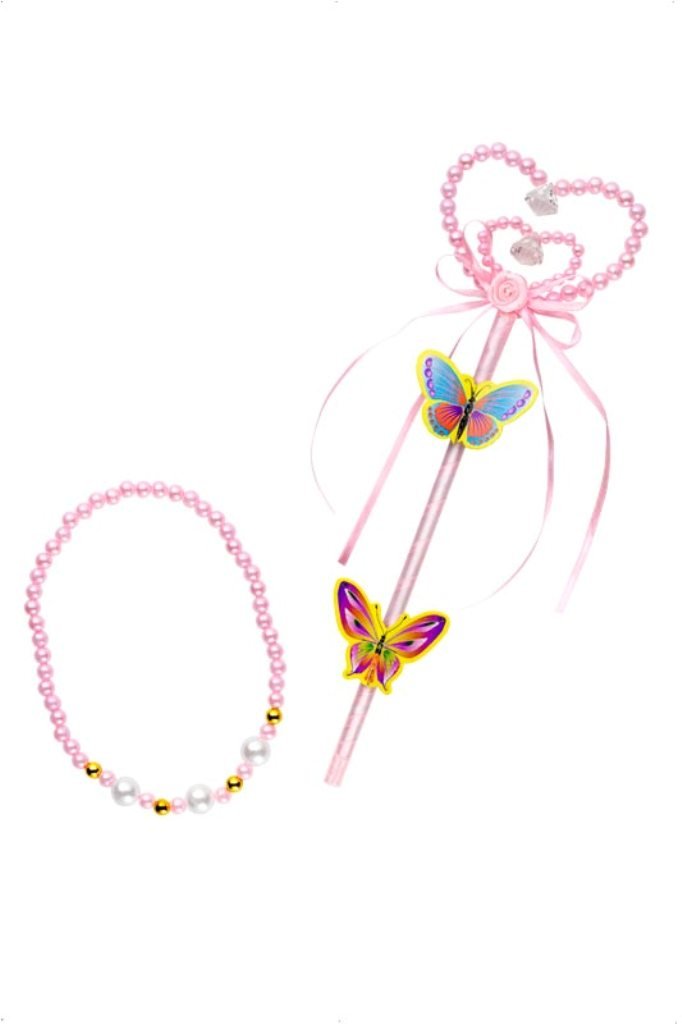 Smiffys Princess Bead Wand, Heart